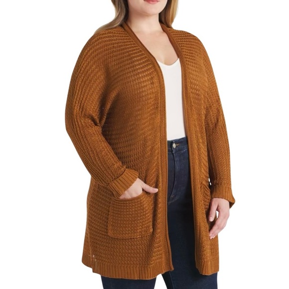 Pinque Annaleigh Long Textured Cardigan Sweater - Picture 9 of 10